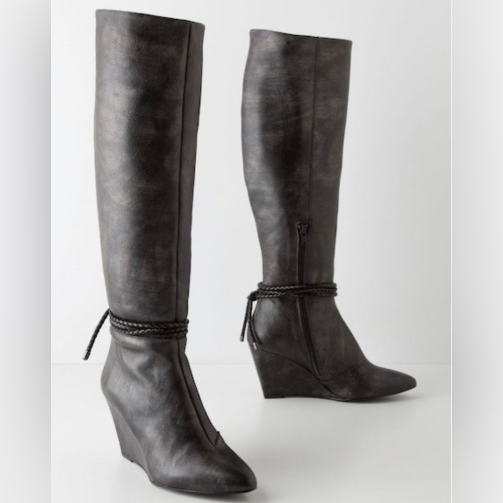 Wedge leather boots « Pied juste » from Anthropologie